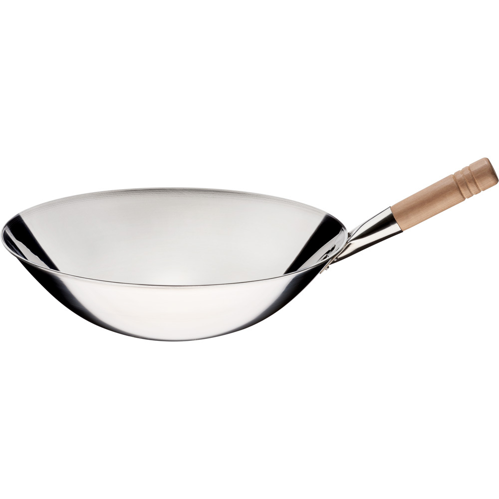 Patelnia wok, stal polerowana, O 400 mm | Stalgast 037401
