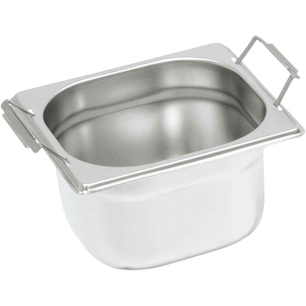 Pojemnik stalowy z uchwytami Gredil GN1/6 H 200 mm | Gredil 136206