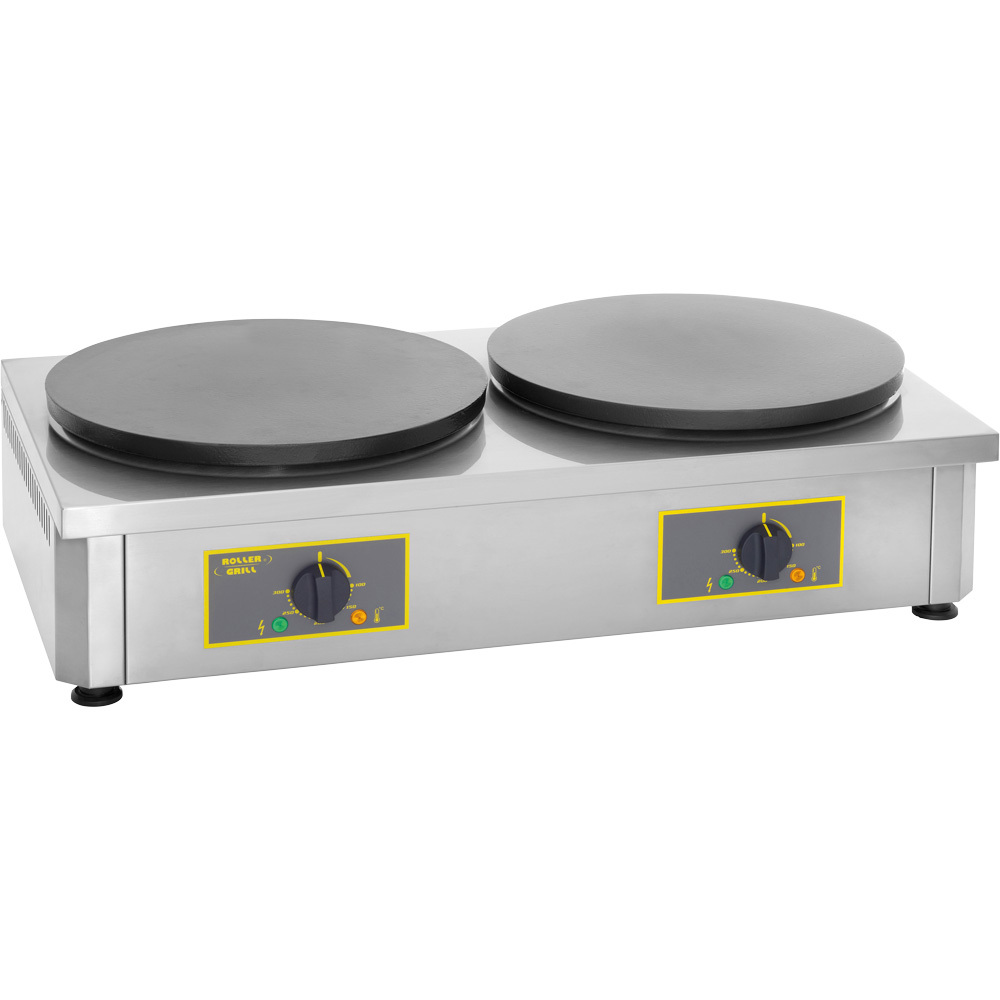 Naleśnikarka elektryczna, emaliowana, podwójna, 2 x O 400 mm, P 2 x 3.6 kW | Stalgast 777244