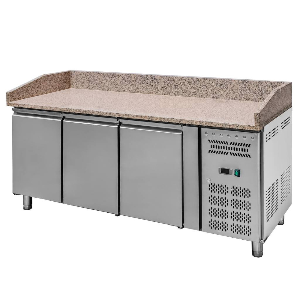 Stół chłodniczy do pizzy z granitowym blatem STCH/VCH/180/70/R290/R/N