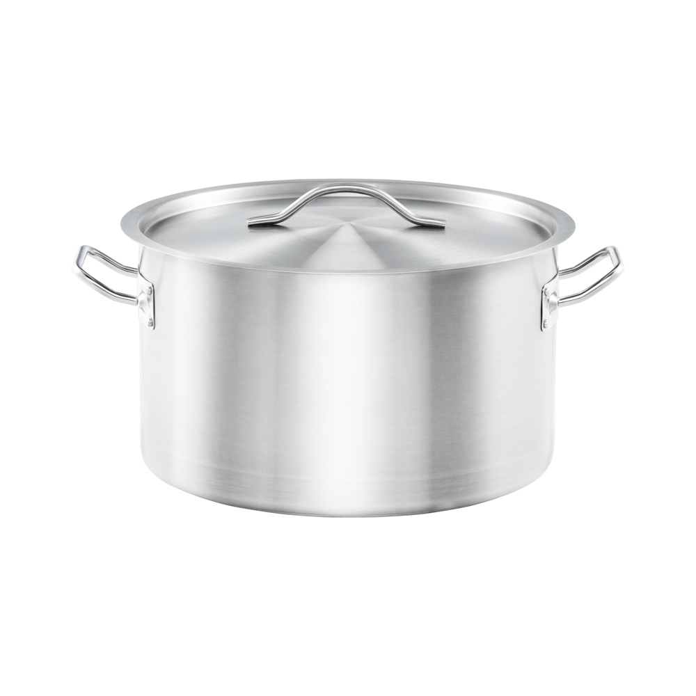 Garnek średni z pokrywką stalowy Basic 9.8L | Gredil 012286