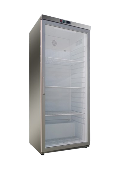 Szafa chłodnicza przeszklona nierdzewna 570L DRR 600GSS | Redfox 00031008