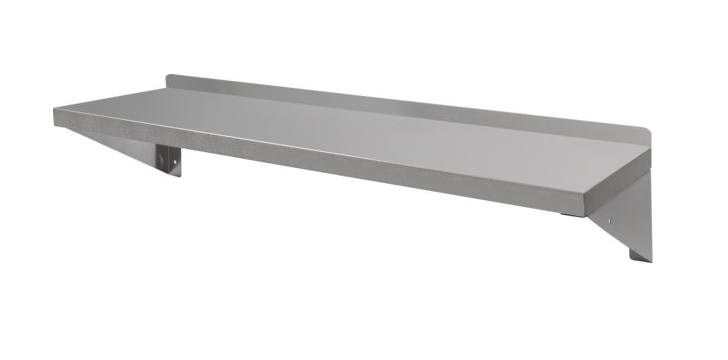 Półka wisząca nierdzewna z relingiem, haczykami i rantem 1500x300x180 mm | Yato Gastro YG-08938
