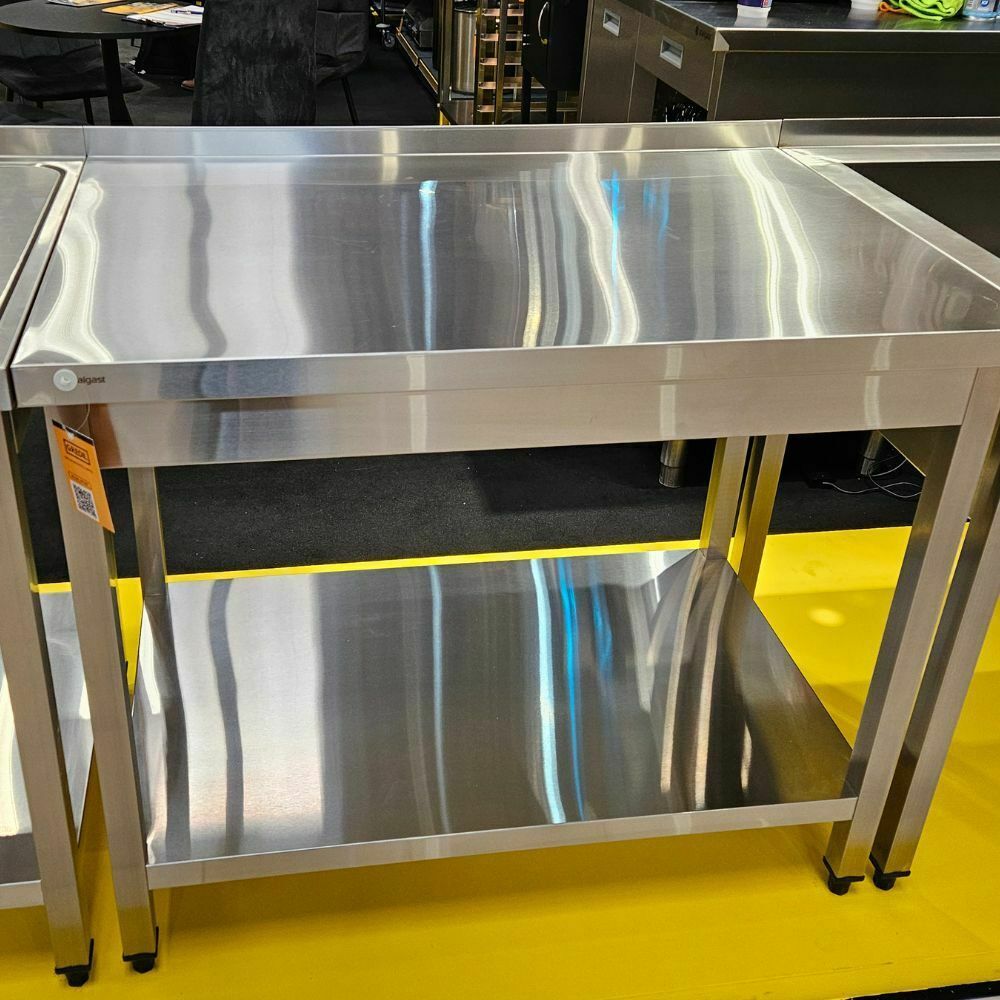 Stół nierdzewny przyścienny z półką 600x700x850 mm skręcany | Gredil 671267