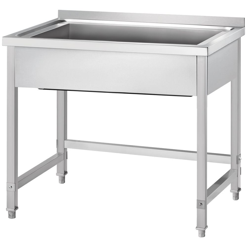 Basen nierdzewny 1-komorowy skręcany 600x600x850 mm h=300 mm | Stalgast 671466