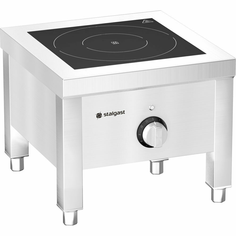 Taboret indukcyjny, 400x400x380 mm, P 5 kW, U 400 V | Stalgast 773135