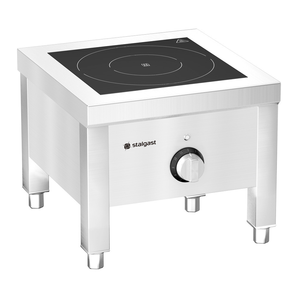 Taboret indukcyjny, 500x500x380 mm, P 8 kW, U 400 V | Stalgast 773138