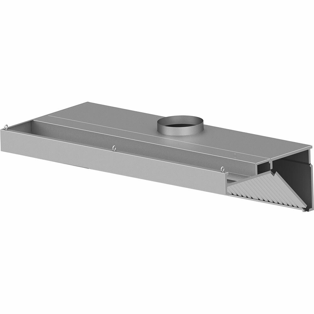 Okap do gastronomii przyścienny, skośny z kompletem filtrów 2000x800x450(H)mm | Stalgast 9820808200F