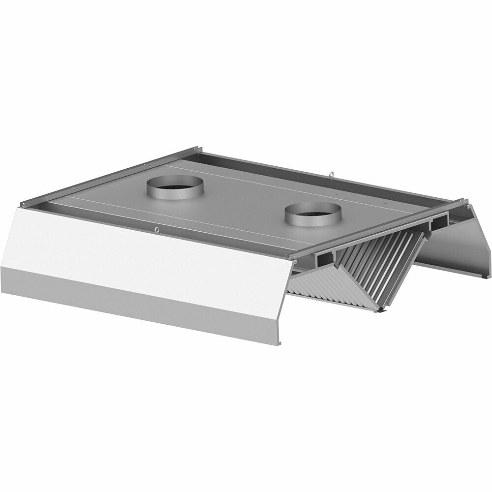 Okap centralny trapezowy 4000x1800x450(H)mm | Stalgast 9821018400