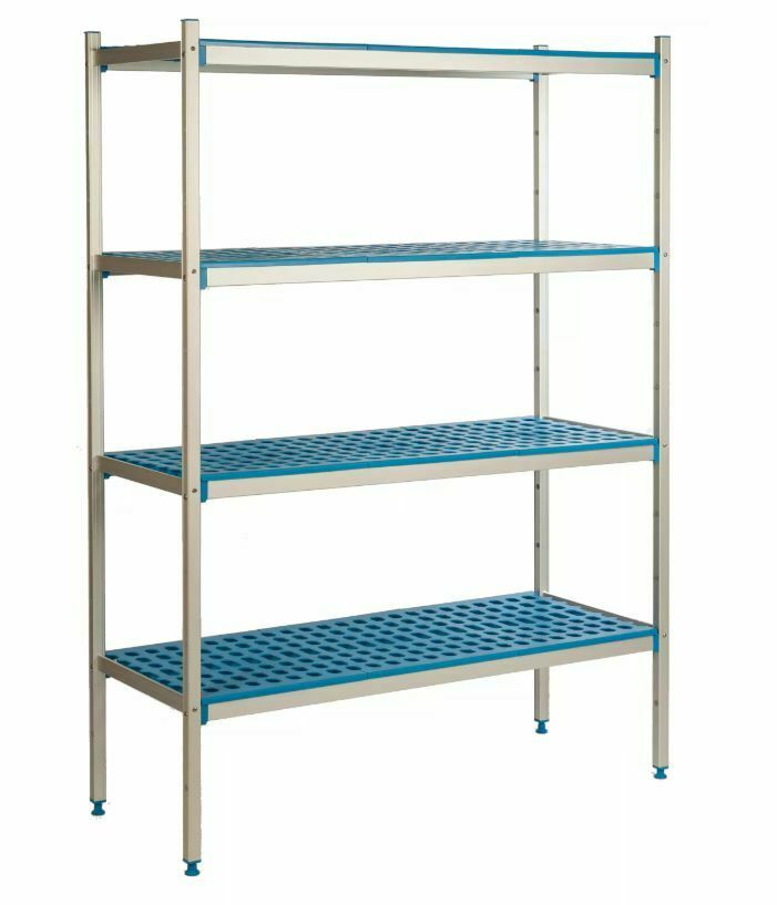 Regał aluminiowo-polipropylenowy 3-półkowy 1270x500x1750 mm | Alushelf 50106