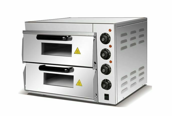 Piec do pizzy podwójny 560x525x420 mm| PROBOX PXWHPO2ST