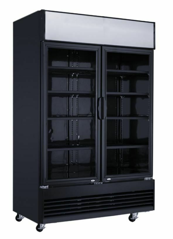 Szafa chłodnicza przeszklona czarna 1000L | PROBOX PXLG 1000 BLACK