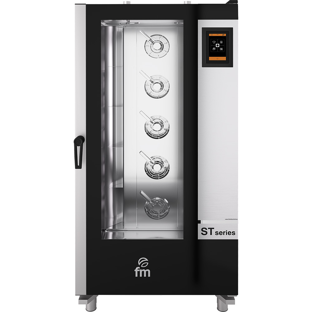 Piec konwekcyjno-parowy STG Gastro z wózkiem 20 GN 1/1 P 36.25 kW 400 V | Stalgast 9100903