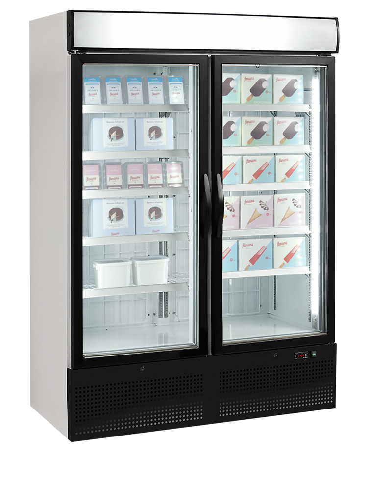Szafa mroźnicza 2-drzwiowa przeszklona 1149L | NF5000G Tefcold