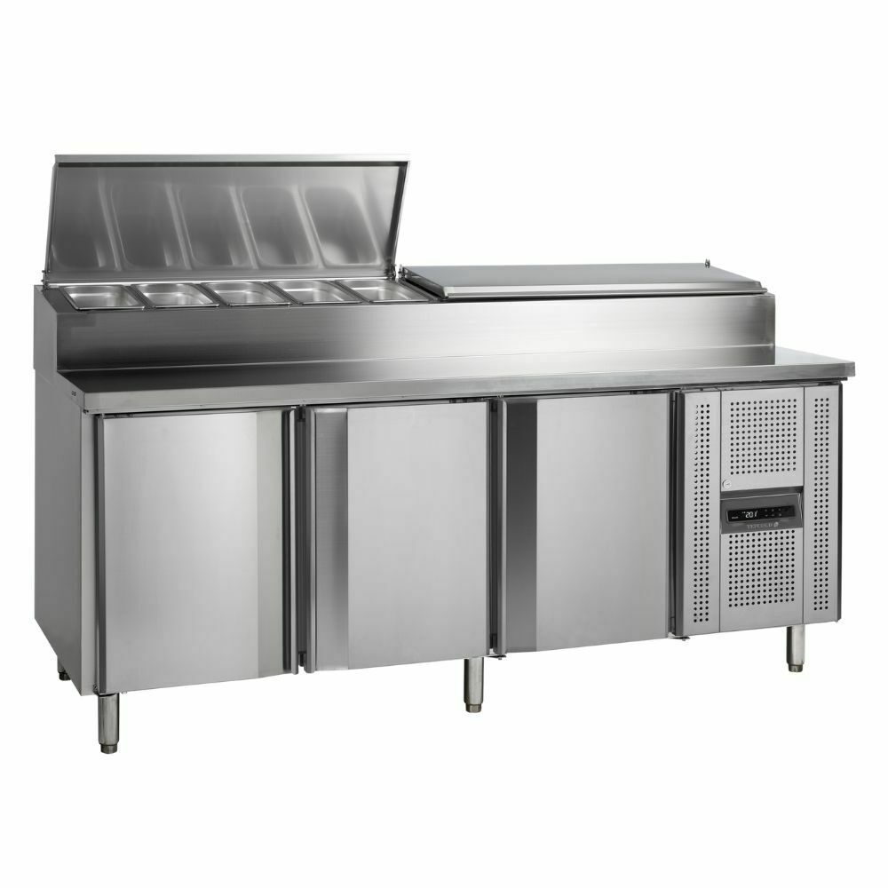 Stół chłodniczy 3-drzwiowy z nadstawką | SS8300 Tefcold