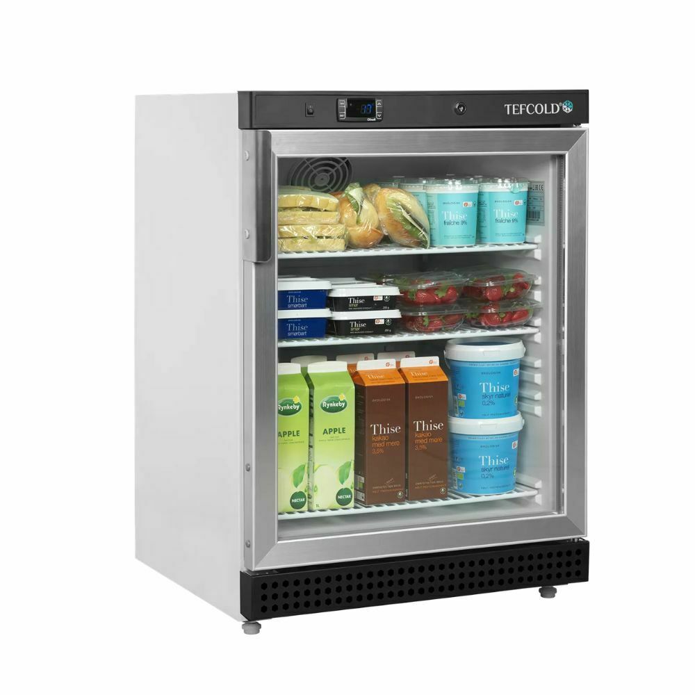 Chłodziarka podblatowa przeszklona 136L | Tefcold UR200G