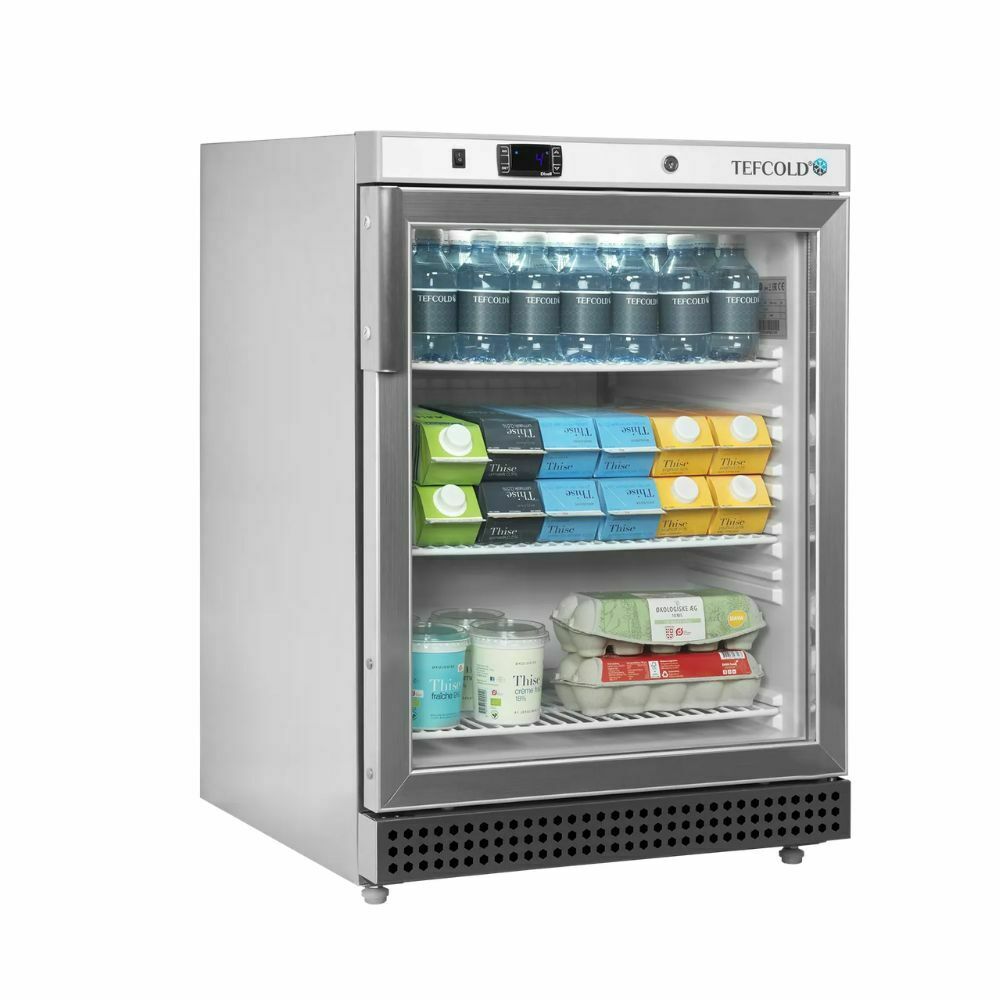Szafa chłodnicza podblatowa przeszklona 136L | Tefcold UR200SG