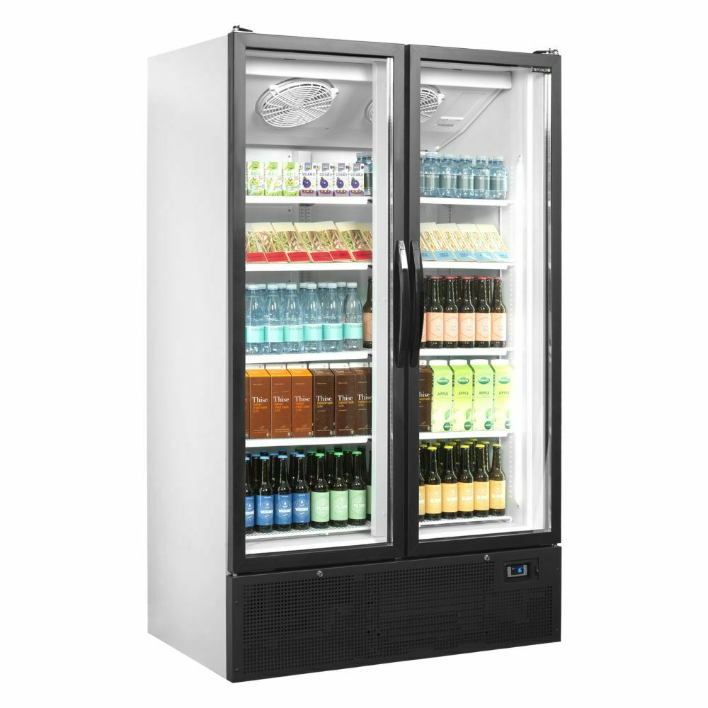 Szafa chłodnicza przeszklona 2-drzwiowa 936L | FS1202H Tefcold