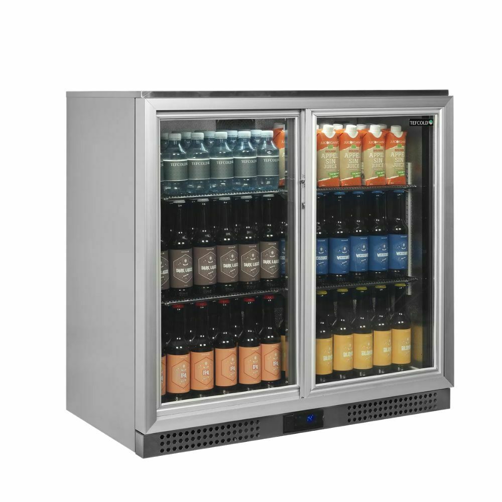 Chłodziarka barowa podblatowa przeszklona 191L | Tefcold BA26SS