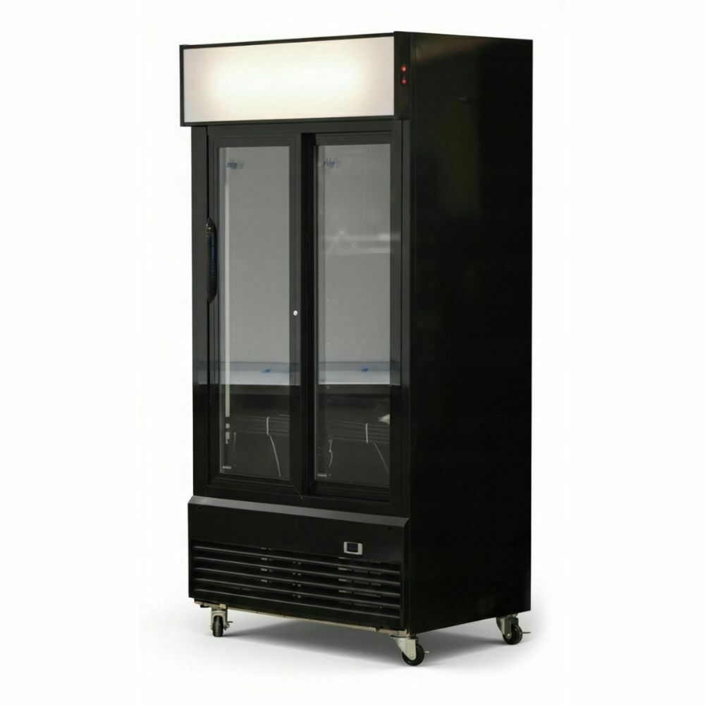 Szafa chłodnicza 2-drzwiowa przeszklona 1000L | PROBOX PXLG 1000S BLACK