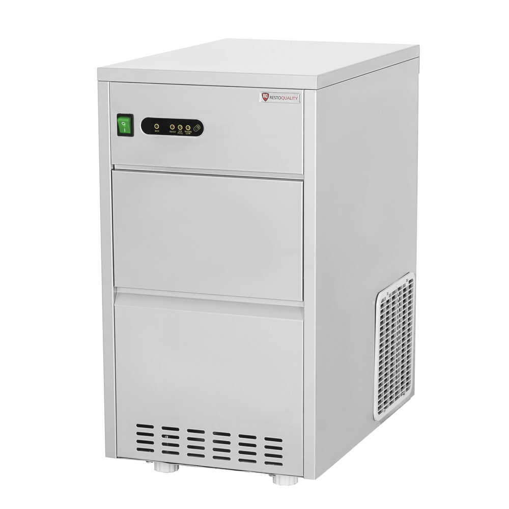 Kostkarka do lodu | 24kg/24h | zasobnik 5kg |  czynnik R290 | chłodzona wodą | 330x470x580mm | RQ24W