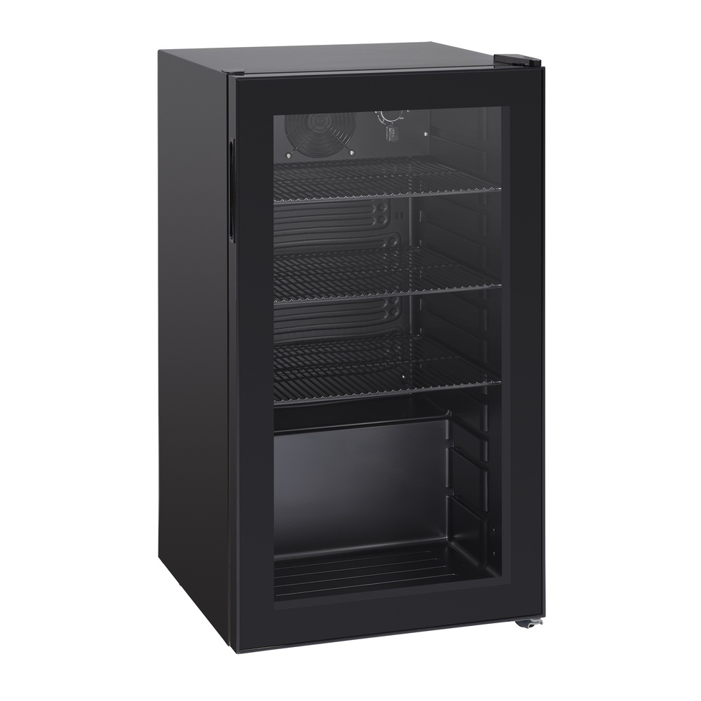 Szafa chłodnicza przeszklona DC98BB | czarna | LED | 88l