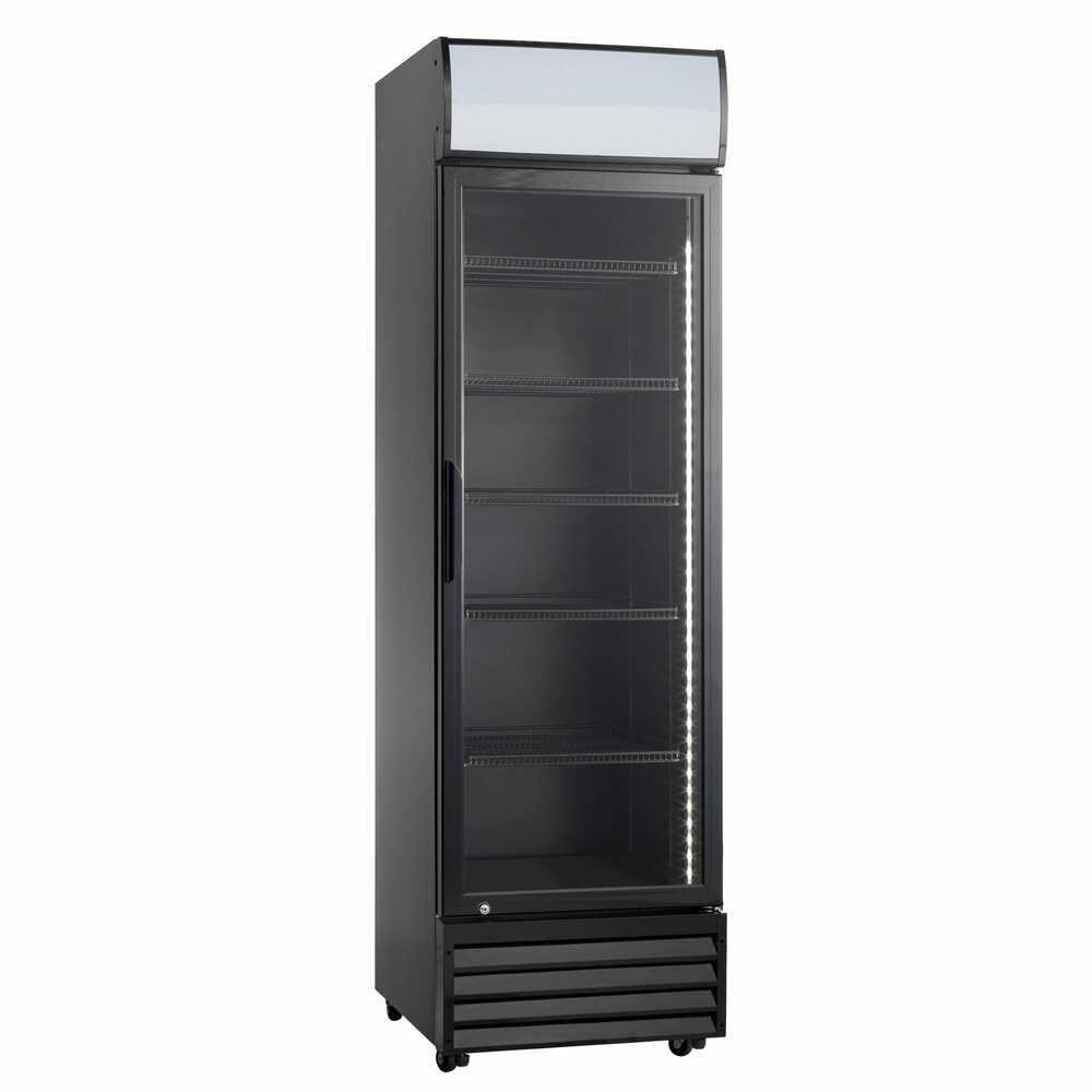 Szafa chłodnicza przeszklona SD417BE | czarna | 280l