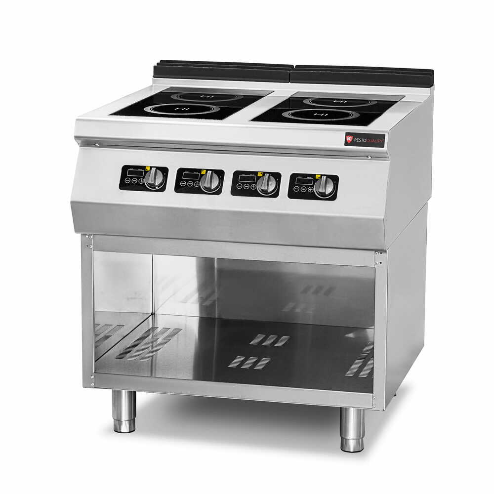 Indukcja do gastronomii | 4-palnikowa | 14 kW | 400V | podstawa otwarta | linia 900 | RQ.PLS.9IND020
