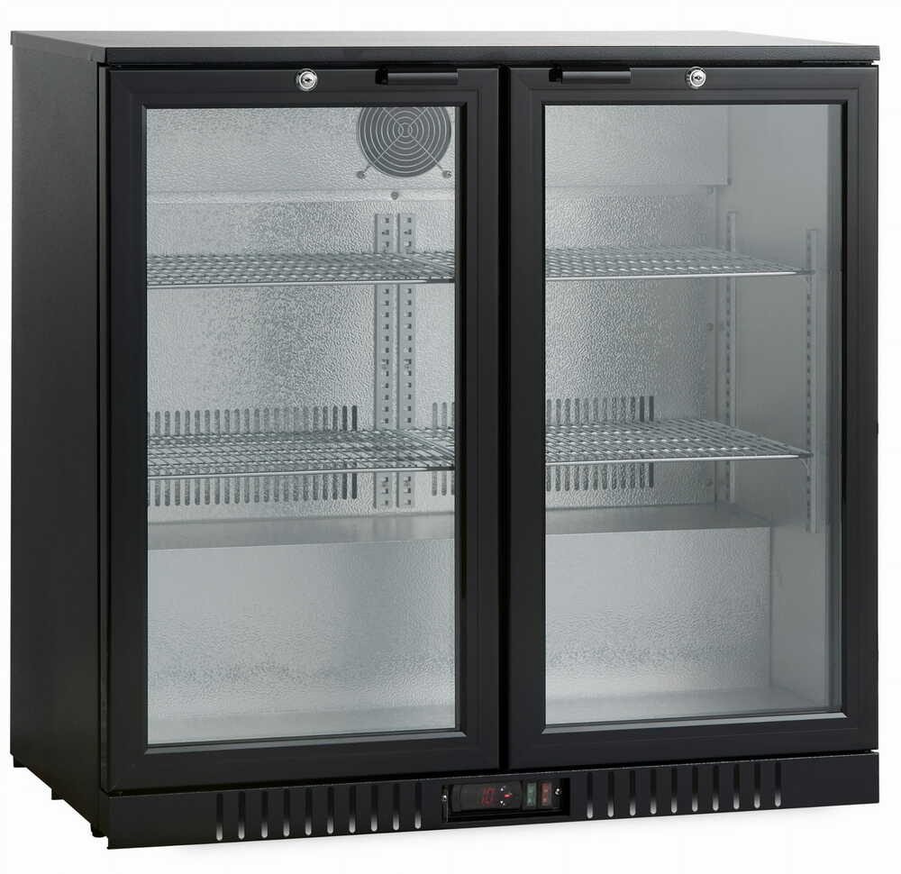 Barowa szafa chłodnicza | chłodziarka podblatowa | 2-drzwiowa | drzwi skrzydłowe | 198 l | SC211HDE (RQ-208HC)