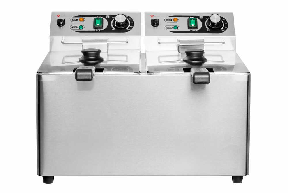 Frytownica elektryczna RQF8L2 | podwójna  | 2x 8 l | 2x 3 kW