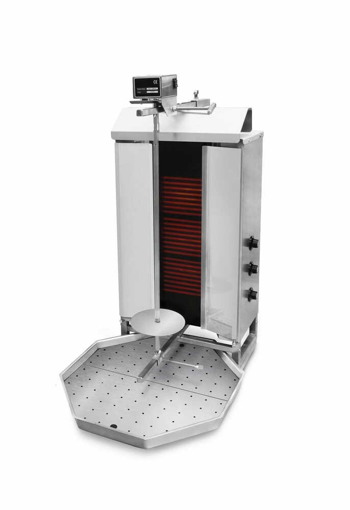 Gyros | opiekacz elektryczny do kebaba | 3 palniki | wsad 40kg KLG230