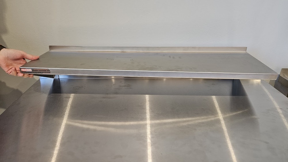 Półka ze stali nierdzewnej 1 metr bieżący | Ikmet PÓŁKA NIERDZEWNA 1.0 MB OUTLET