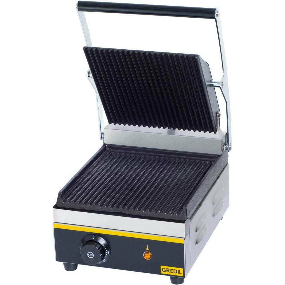 Kontakt-grill pojedynczy P 1.8 kW U 230 V | Gredil 742010