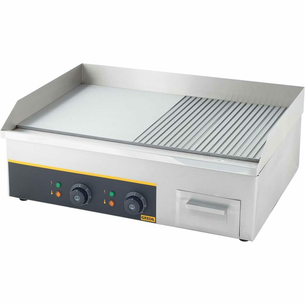 Płyta grillowa 1/2 gładka 1/2 ryflowana  P 3.5 kW U 230 V | Gredil 745120
