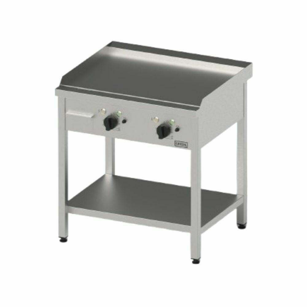 Płyta grillowa elektryczna gładka 800x700x850 mm P 8.1 kW U 400 V | Gredil 977311
