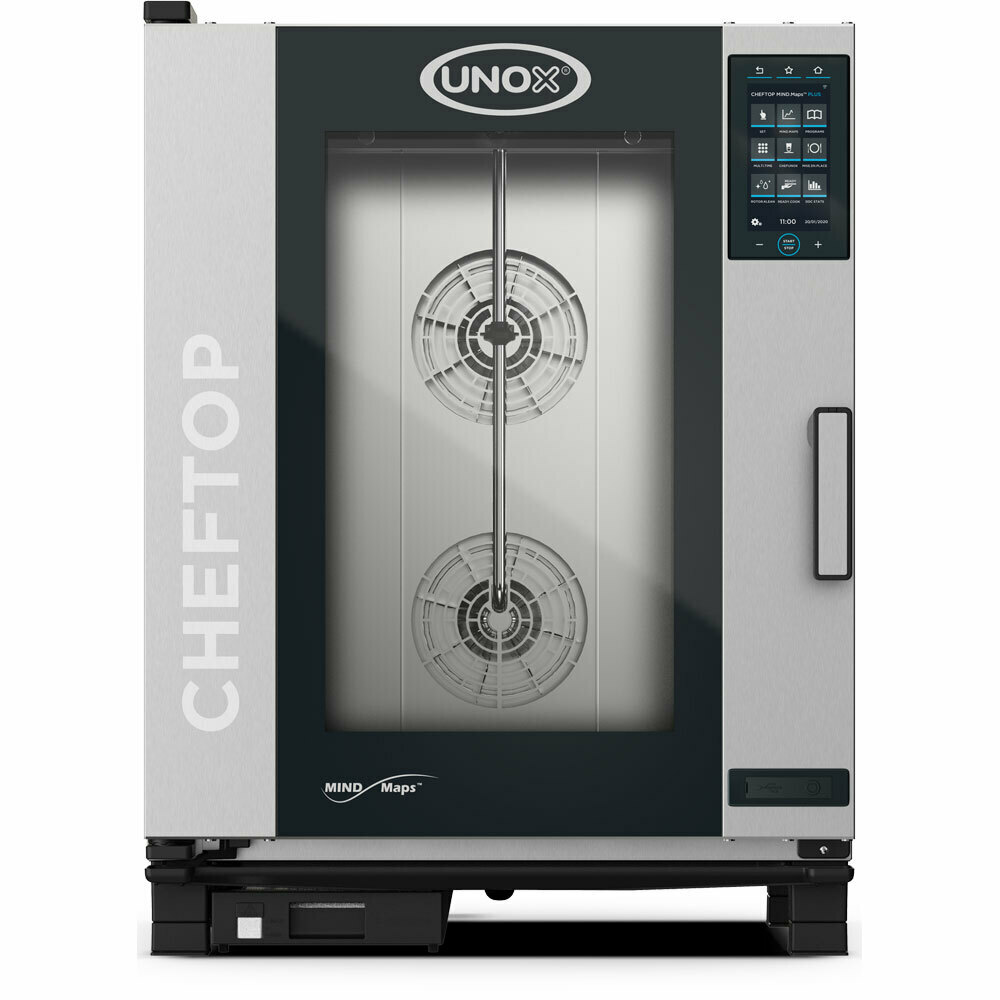 Piec konwekcyjno-parowy ChefTop plus 10xGN1/1 P 18.5 kW | Unox 9001065 Stalgast