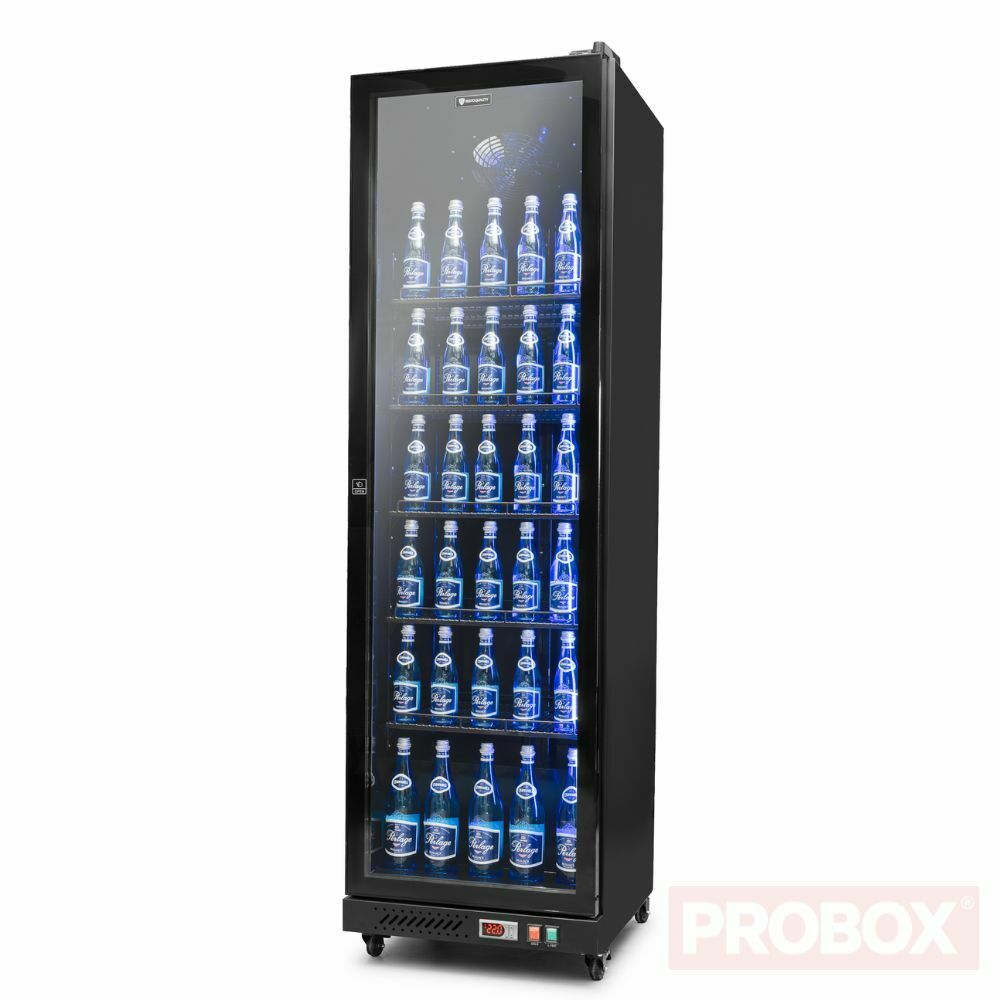 Szafa chłodnicza przeszklona czarna 380L | Resto Quality RQ380FC
