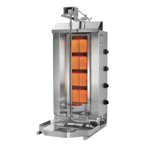 Grill gastronomiczny gazowy do kebaba KING 4 | Gastroprodukt 10002633 i 10002664