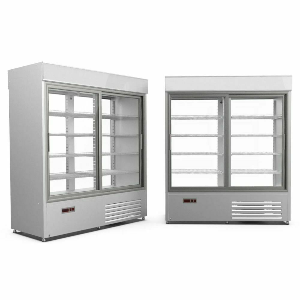 Szafa  chłodnicza Westa 2 SCh-1-2/P1400 | dwustronnie przeszklona  | Cebea  SCh-1-2/P1400