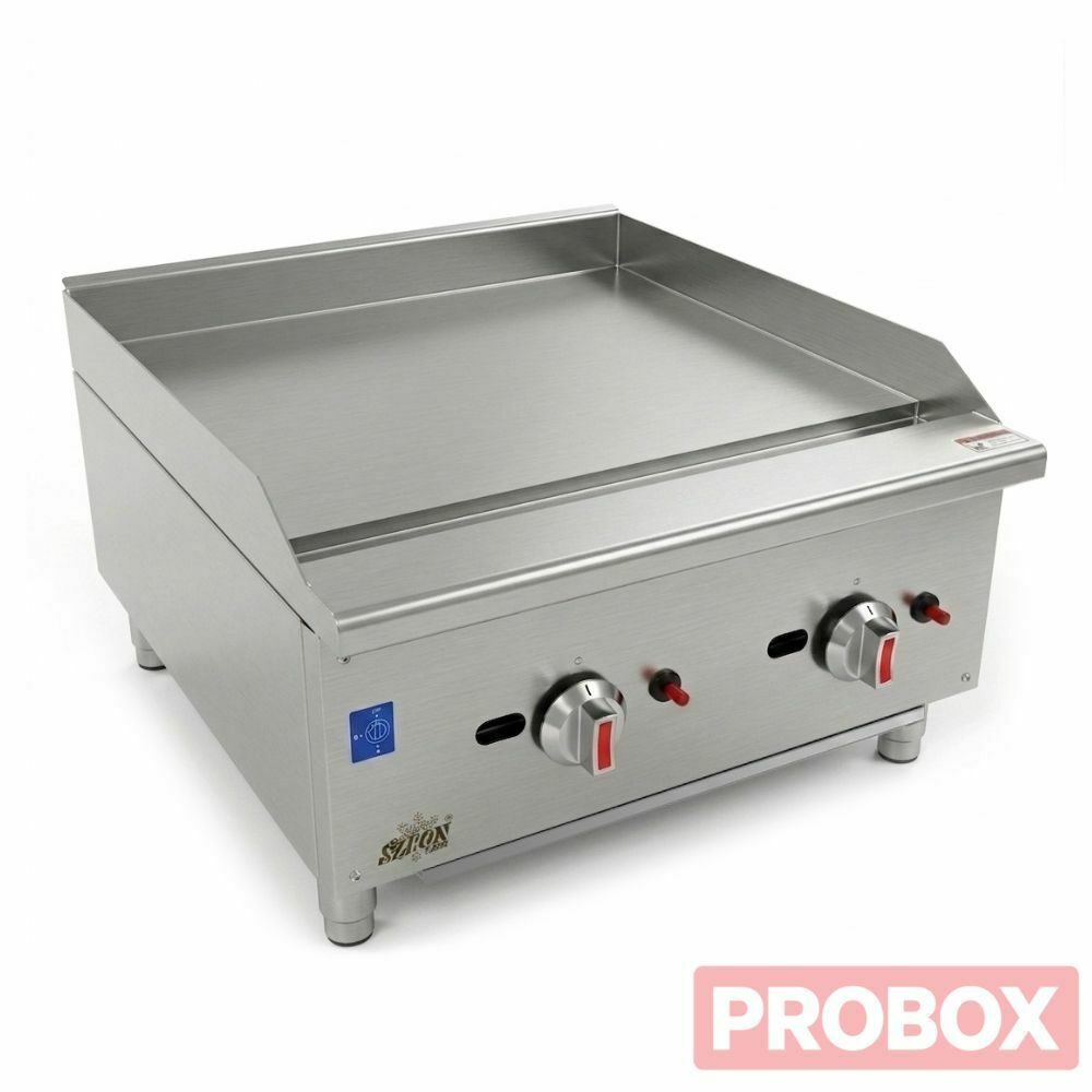 Płyta grillowa gazowa gładka 2-strefowa | 603x660x390 | PROBOX PXEGG-24S