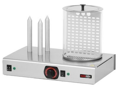 Podgrzewacz do bułek, hot dog z pojemnikiem podgrzewanym HD - 3N | REDFOX 00000392 | Redfox 00000392