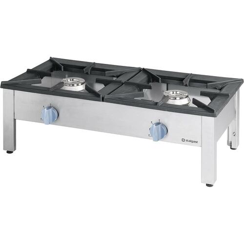 Taboret gazowy, podwójny, Top line, 2x9 kW, G30 | Stalgast 773013