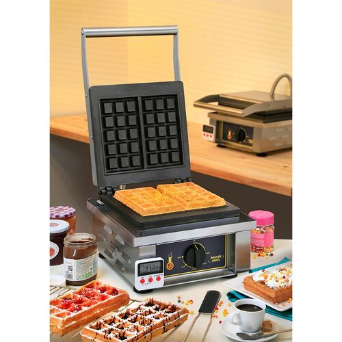 Profesjonalna gofrownica, wzór BRUSSELS, P 1.6 kW | Roller Grill 777220 Stalgast