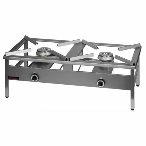 Taboret grzewczy gazowy 2-palnikowy | Kromet 000.TG-2