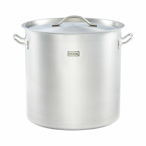 Gastronomiczny garnek wysoki z pokrywką, stalowy, Ø 400 mm, V 50.3 l | Gredil 011405