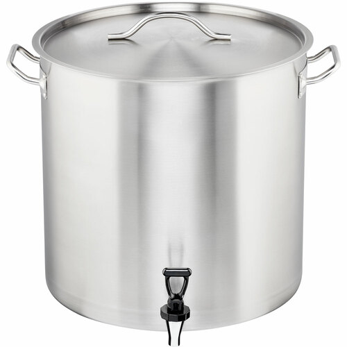 Gastronomiczny garnek wysoki z kranem, stalowy, Ø 400 mm, V 50.3 l | Gredil 011410