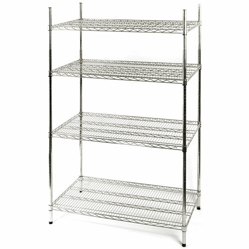 Regał chromowany 4-półkowy gastronomiczny 1220x455x1800mm | Stalgast 680122