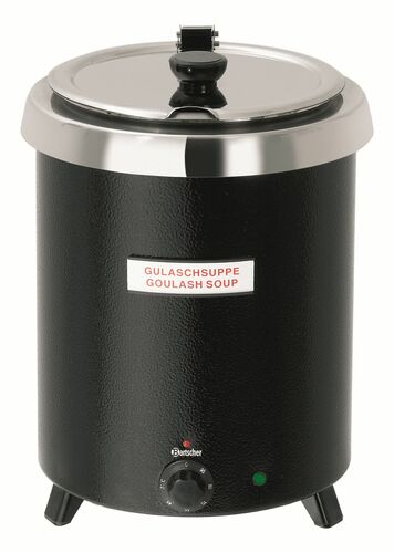 Garnek do zupy Club, 8,5L, czarny | Bartscher 100067