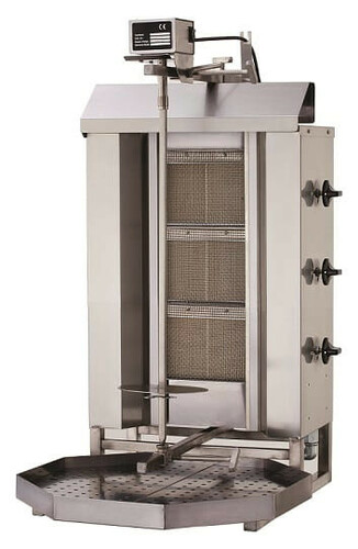 Urządzenie do kebaba | opiekacz gazowy do kebaba | 4 palniki | wsad do 60kg | RQ32464 | Resto Quality RQ32464