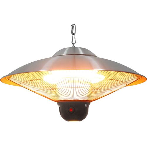 Lampa grzewcza gastronomiczna wisząca ze zdalnym sterowaniem i oświetleniem LED, P 2.1 kW | Stalgast 692310